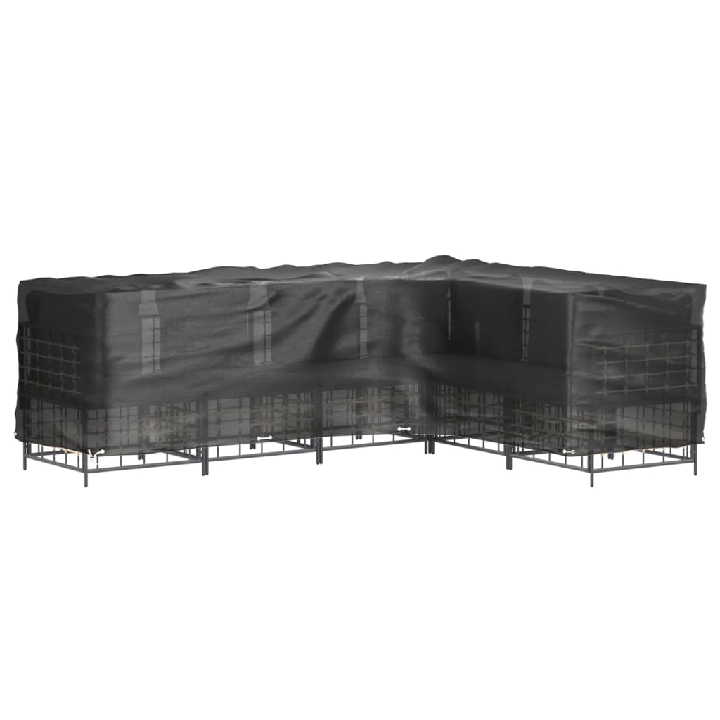 Coperture Mobili da Giardino a L 2pz 18 Occhielli 285x220x80cm | homemem39