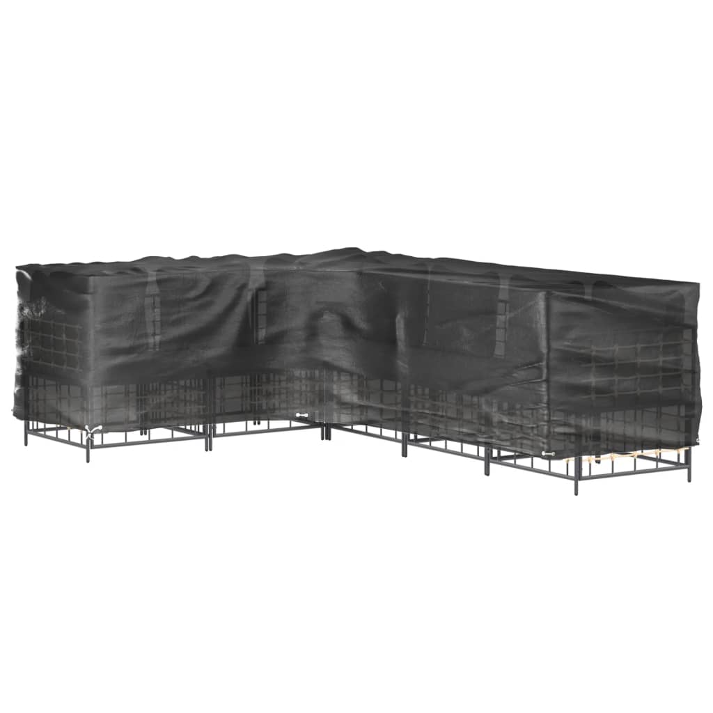 Coperture Mobili da Giardino a L 2pz 16 Occhielli 210x260x80cm | homemem39