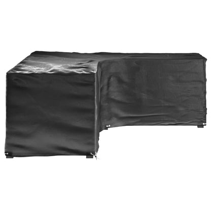 Coperture Mobili da Giardino a L 2pz 16 Occhielli 260x210x80cm