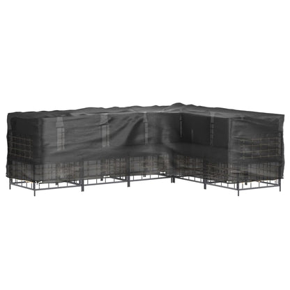 Coperture Mobili da Giardino a L 2pz 16 Occhielli 260x210x80cm