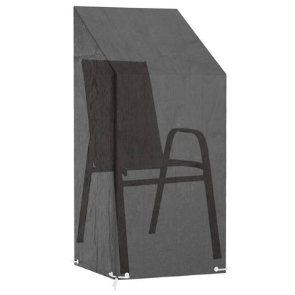 Coprisedie Giardino 2pz 8 Occhielli 65x65x110/150cm Polietilene | homemem39