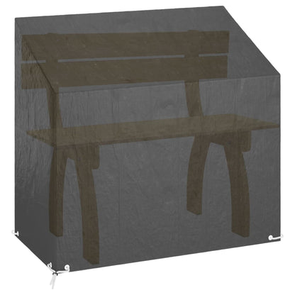 Copri Panche Giardino 2pz 8Occhielli 130x70x70/88cm Polietilene | homemem39