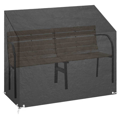 Copri Panche Giardino 2pz 8Occhielli 160x70x70/88cm Polietilene | homemem39