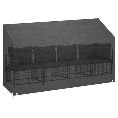 Copri Panche Giardino 2pz 12Occhielli 210x70x70/88 Polietilene | homemem39