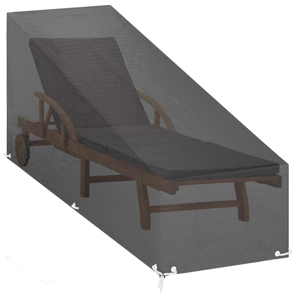 Coperture Sdraio 2pz 12 Occhielli 200x65x35/60 cm Polietilene | homemem39