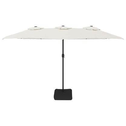 Ombrellone a Doppia Testa Bianco Sabbia 449x265 cm | homemem39