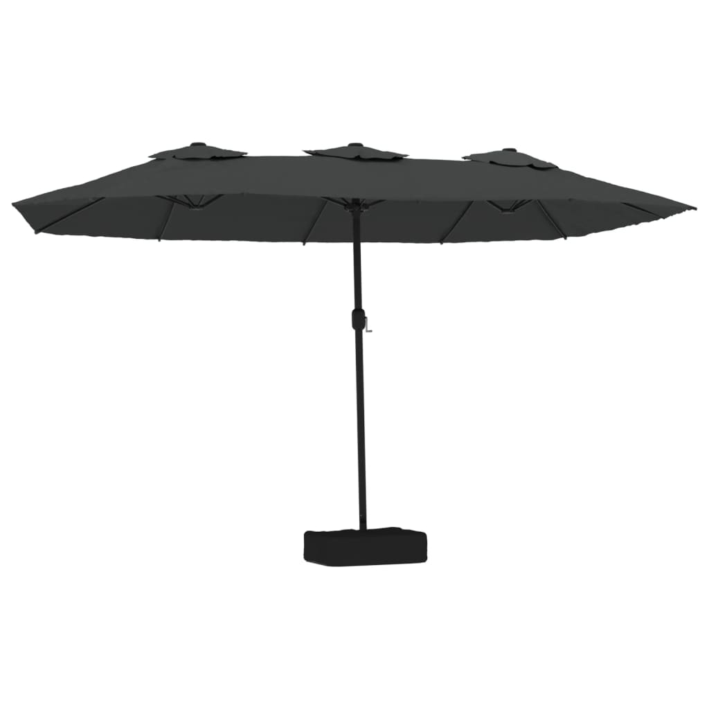 Ombrellone a Doppia Testa Antracite 449x265 cm | homemem39