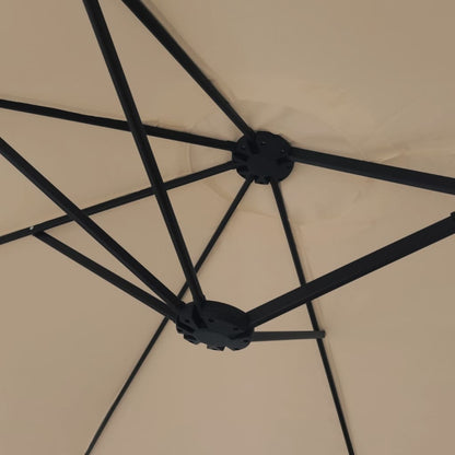 Ombrellone a Doppia Testa Tortora 449x265 cm | homemem39