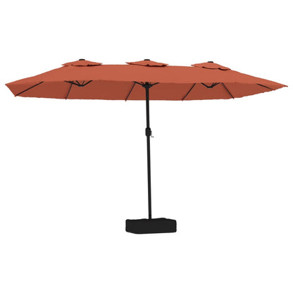 Ombrellone a Doppia Testa Terracotta 449x265 cm | homemem39