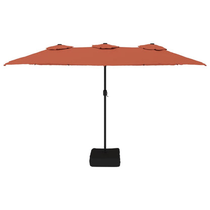 Ombrellone a Doppia Testa Terracotta 449x265 cm | homemem39