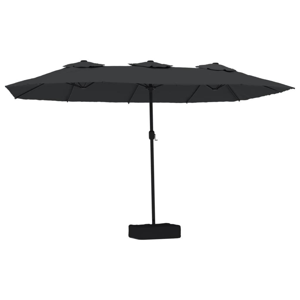 Ombrellone a Doppia Testa Nero 449x265 cm | homemem39