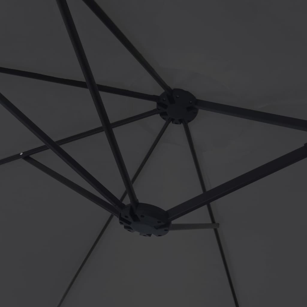 Ombrellone a Doppia Testa Nero 449x265 cm | homemem39