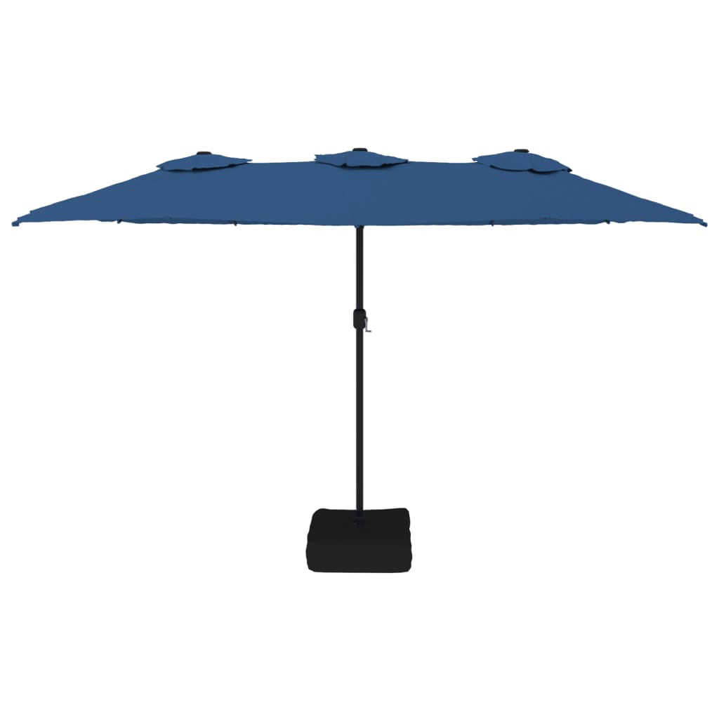 Ombrellone a Doppia Testa Azzurro 449x265 cm | homemem39