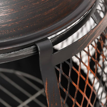 Stufa da Giardino con Attizzatoio 39x39x90 cm in Acciaio - homemem39