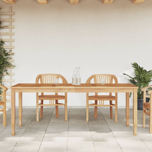 Garden Dining Table 200x90x75cm Solid Teak Wood