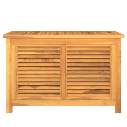 Contenitore Giardino con Borsa 90x50x58cm Legno Massello Teak
