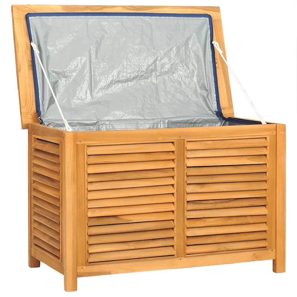 Contenitore Giardino con Borsa 90x50x58cm Legno Massello Teak | homemem39
