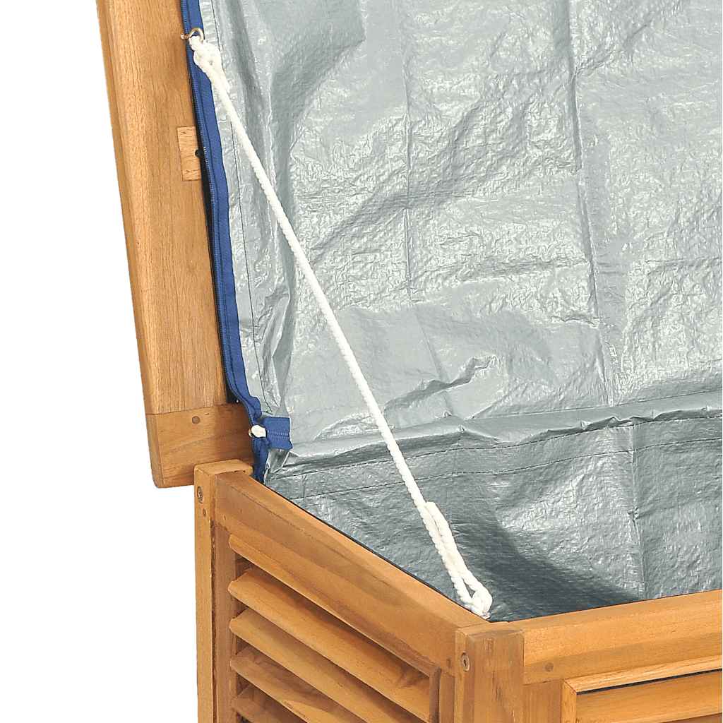 Contenitore Giardino con Borsa 114x50x58cm Legno Massello Teak | homemem39