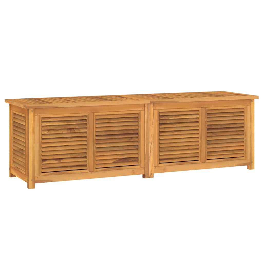 Contenitore Giardino con Borsa 175x50x55 cm Legno Massello Teak