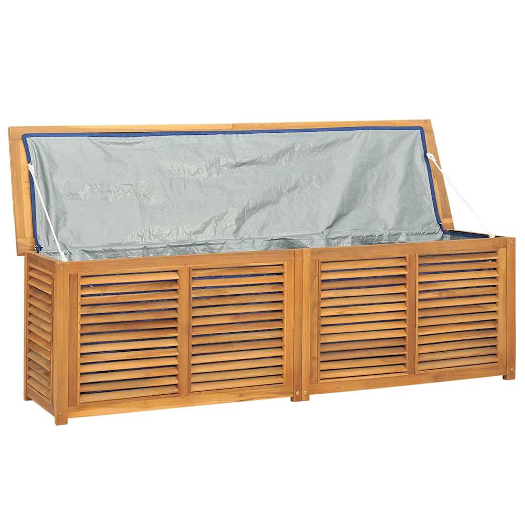 Contenitore Giardino con Borsa 175x50x55 cm Legno Massello Teak | homemem39