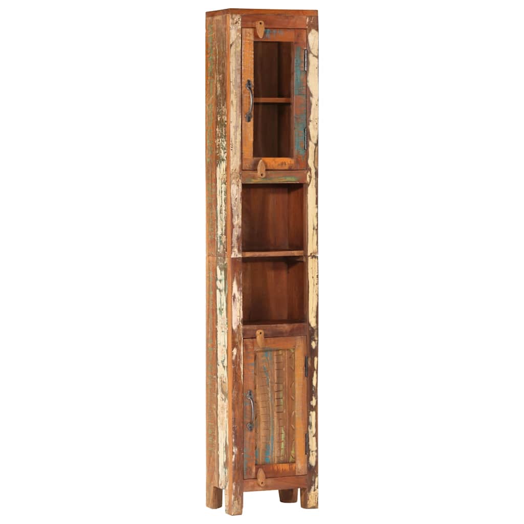 Set Mobili da Bagno 4 pz in Legno Massello di Recupero | homemem39