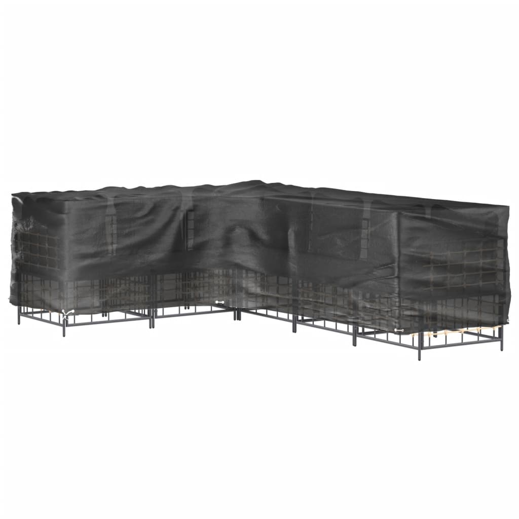 Copertura Mobili da Giardino a L 16 Occhielli 260x210x80 cm | homemem39