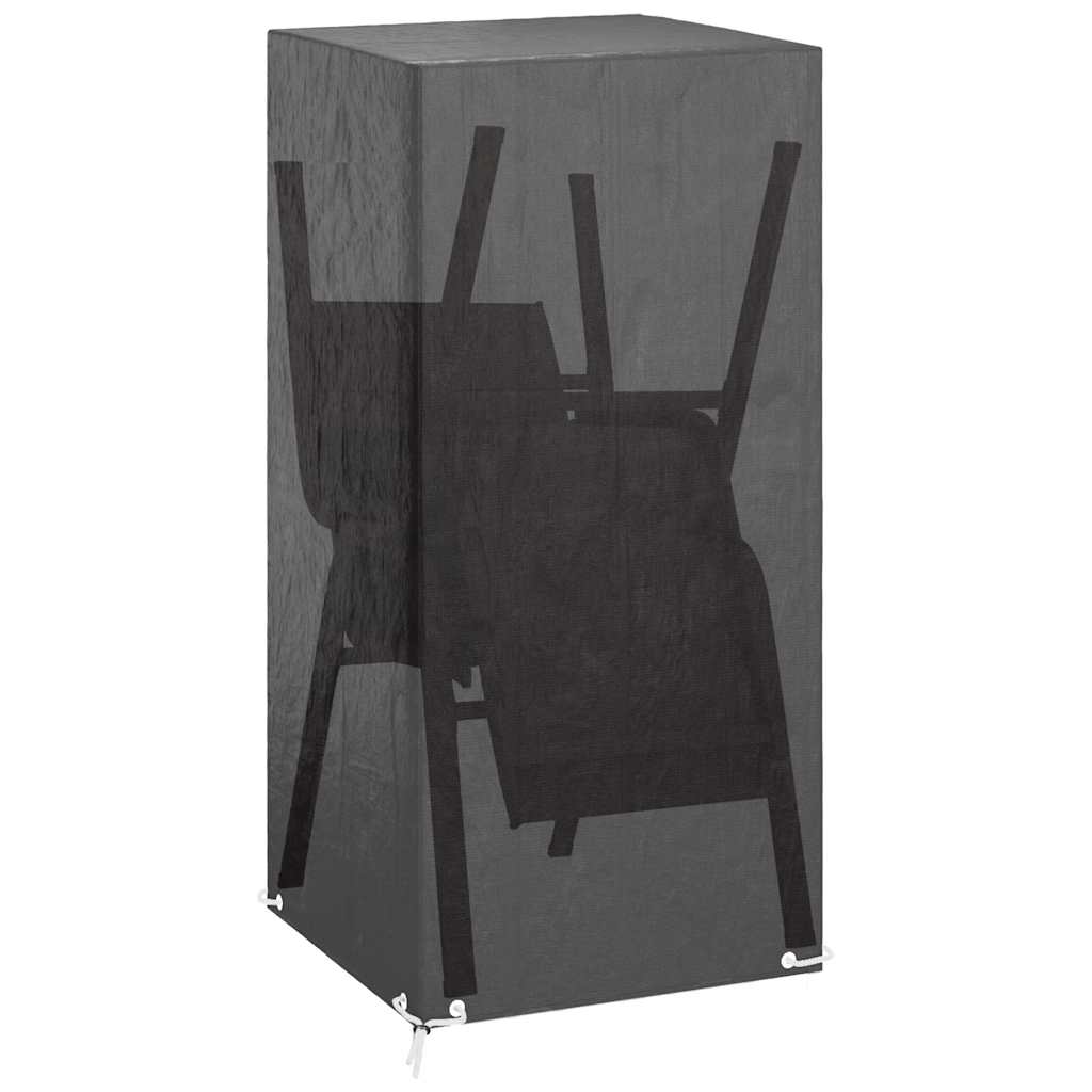 Copri Sedia da Giardino 8 Occhielli 75x70x140 cm Polietilene | homemem39
