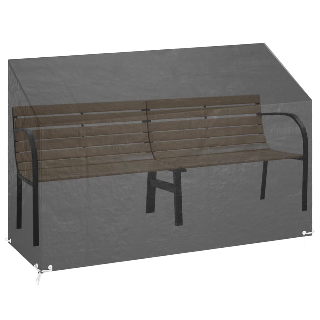 Copri Panca da Giardino 8 Occhielli 190x70x70/88 cm Polietilene | homemem39