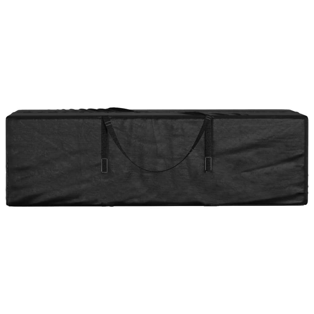 Borsa Porta Cuscini da Giardino Nera 135x40x55 cm Polietilene | homemem39