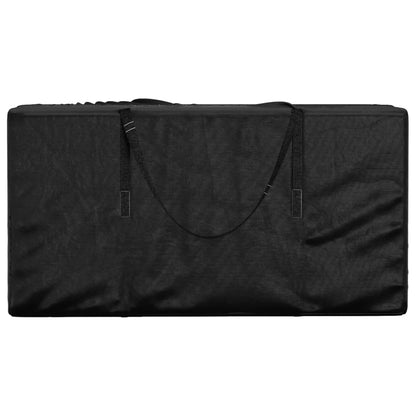 Borsa Porta Cuscini da Giardino Nera 150x75x75 cm Polietilene | homemem39