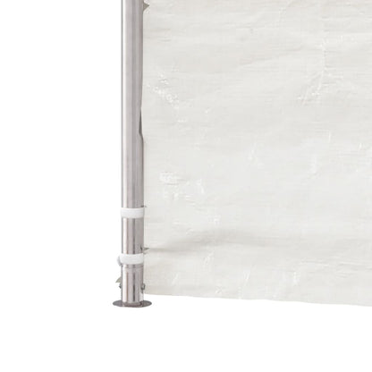 Gazebo con Tetto Bianco 6,69x4,08x3,22 m in Polietilene | homemem39