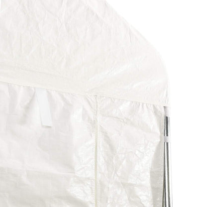 Gazebo con Tetto Bianco 8,92x4,08x3,22 m in Polietilene | homemem39