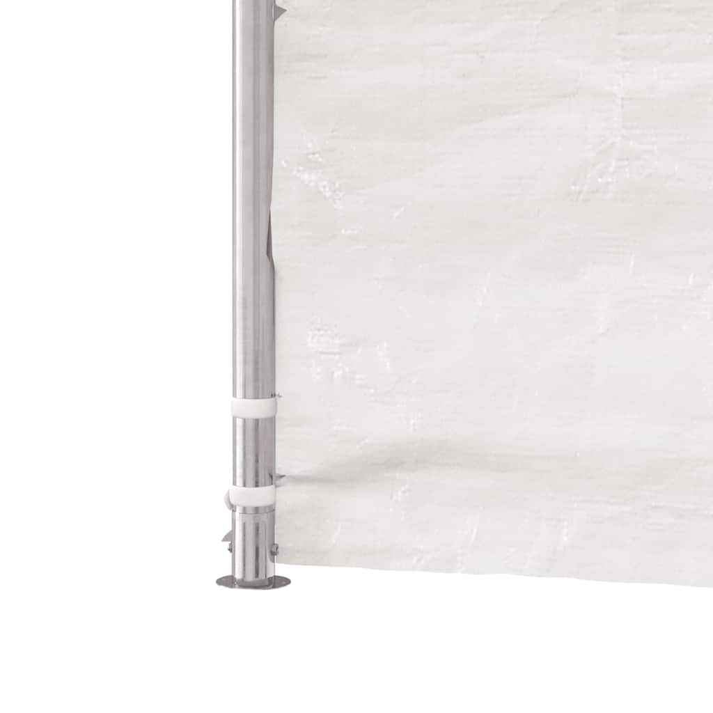 Gazebo con Tetto Bianco 13,38x4,08x3,22 m in Polietilene | homemem39