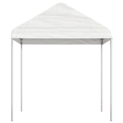 Gazebo con Tetto Bianco 4,46x2,28x2,69 m in Polietilene | homemem39