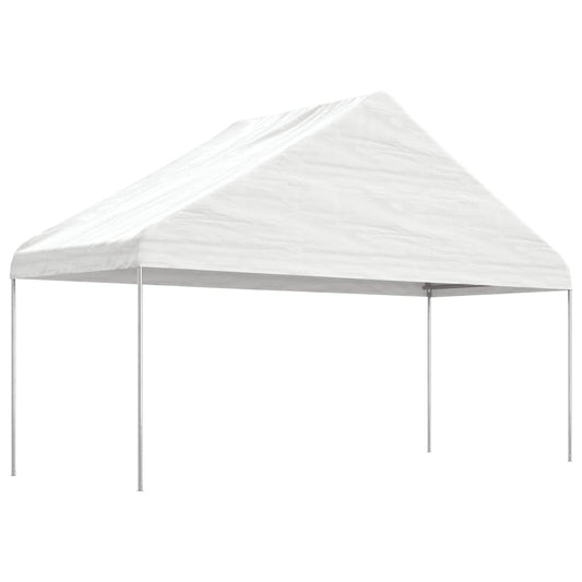 Gazebo con Tetto Bianco 20,07x5,88x3,75 m in Polietilene | homemem39