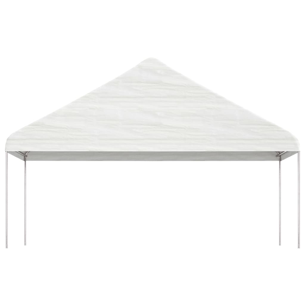 Gazebo con Tetto Bianco 20,07x5,88x3,75 m in Polietilene | homemem39