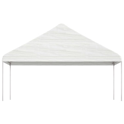 Gazebo con Tetto Bianco 20,07x5,88x3,75 m in Polietilene | homemem39