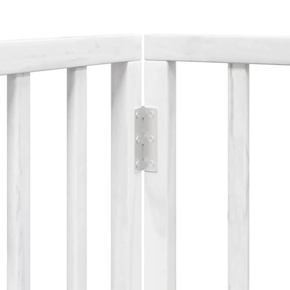 Cancello Cani Porta Pieghevole Bianco 6 Pannelli 480 cm Pioppo | homemem39