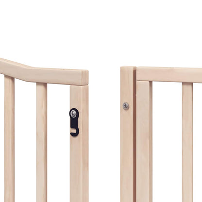Cancello per Cani Pieghevole 6 Pannelli 480 cm Legno di Pioppo | homemem39