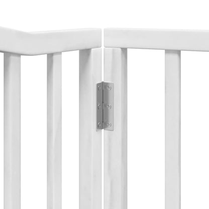 Cancello Cani Porta Pieghevole Bianco 12 Pannelli 960 cm Pioppo | homemem39