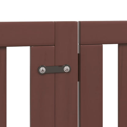 Cancello Cani Porta Pieghevole Marrone 15 Pannelli 750cm Pioppo | homemem39
