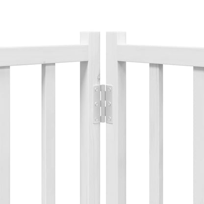 Cancello Cani Porta Pieghevole Bianco 15 Pannelli 750 cm Pioppo | homemem39