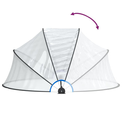 Cupola per Piscina Rotonda 315x158 cm PVC - homemem39