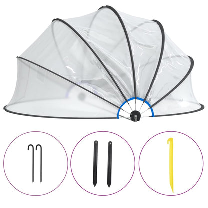 Cupola per Piscina Rotonda 376x188 cm PVC | homemem39