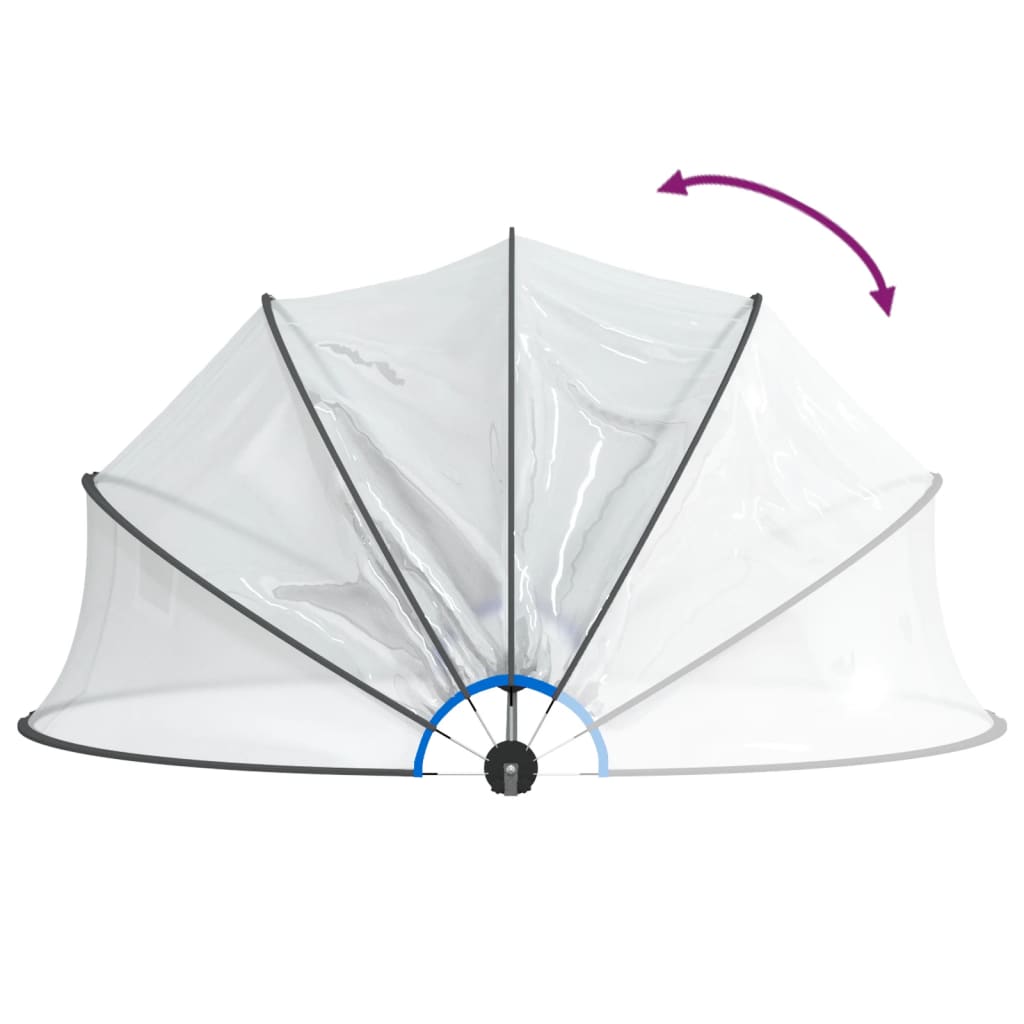 Cupola per Piscina Rotonda 376x188 cm PVC | homemem39