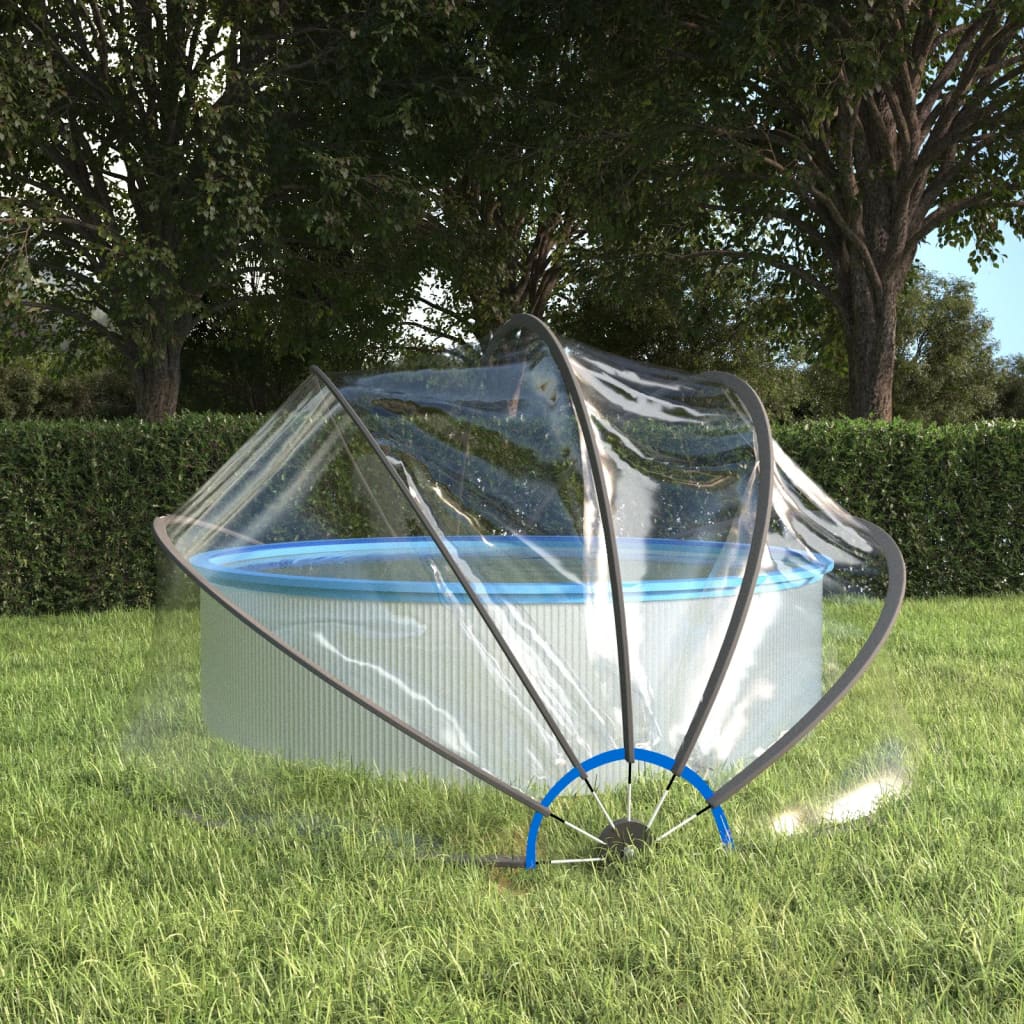Cupola per Piscina Rotonda 376x188 cm PVC | homemem39