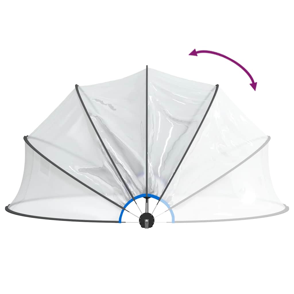 Cupola per Piscina Rotonda 467x234 cm PVC - homemem39