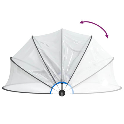 Cupola per Piscina Rotonda 467x234 cm PVC - homemem39
