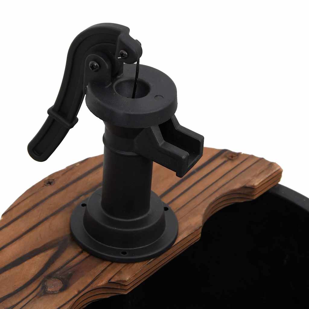 Fontana d'Acqua con Pompa 44,5x44,5x58 cm Legno Massello Abete | homemem39