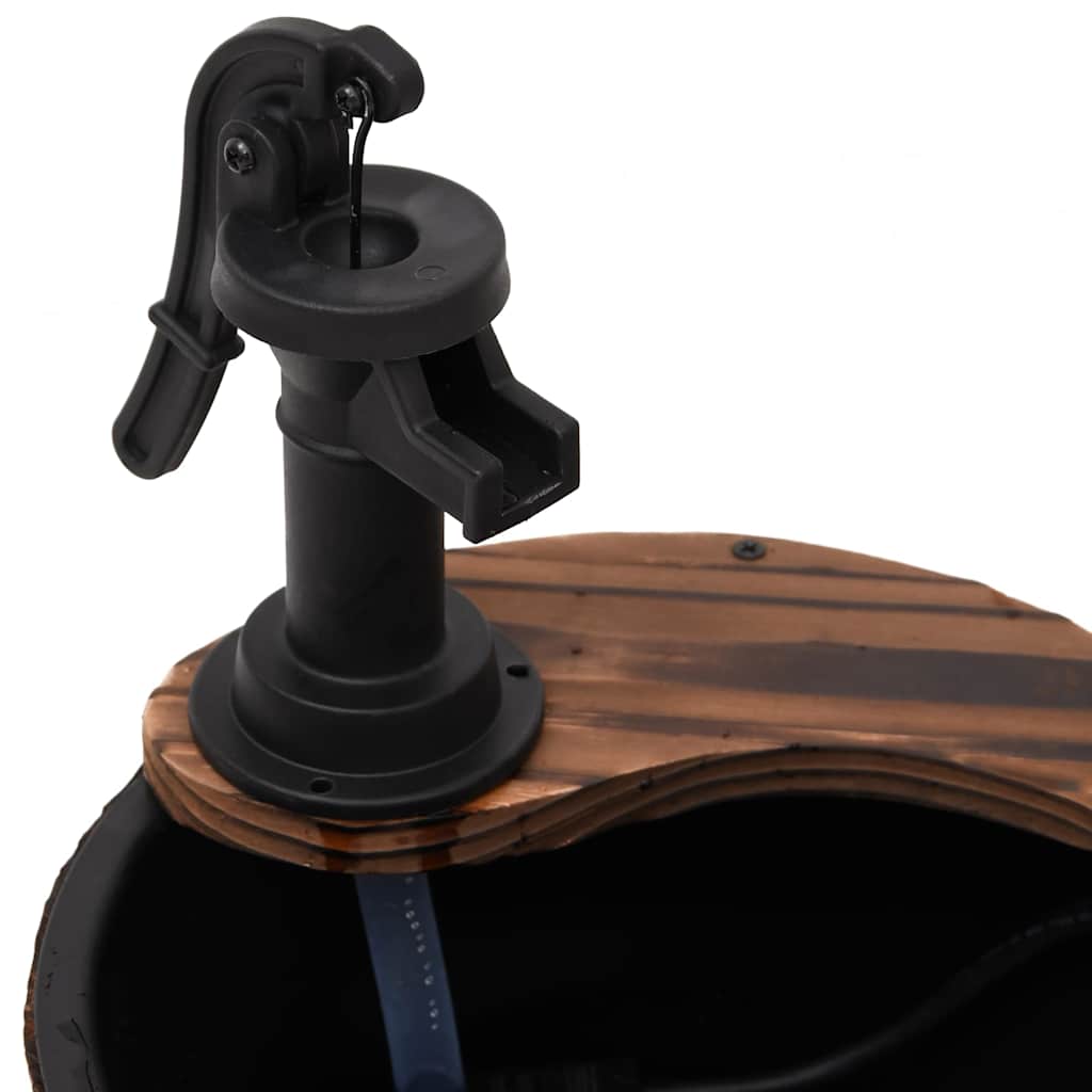 Fontana d'Acqua con Pompa 28x28x34,5 cm Legno Massello di Abete | homemem39